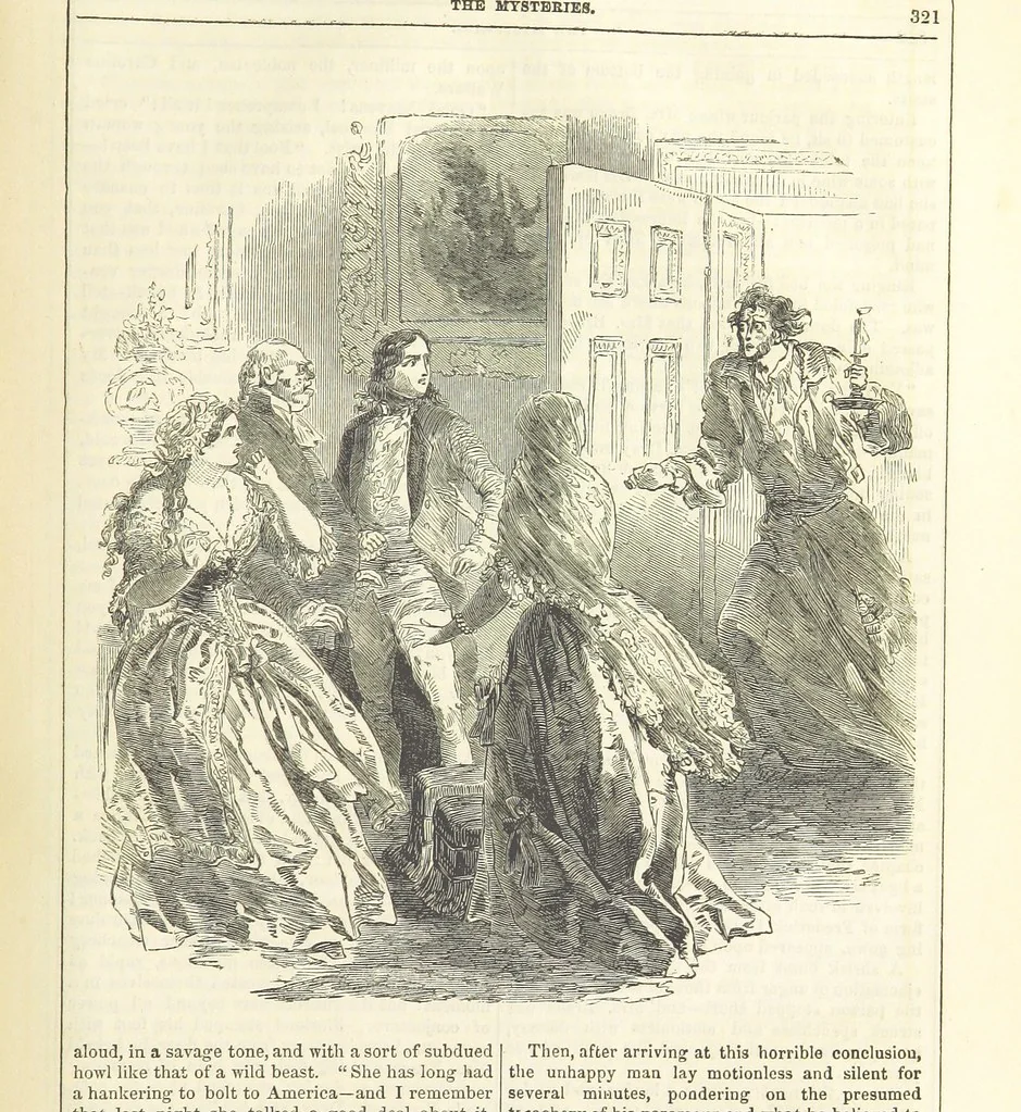 An illustration from The Mysteries of the Court of London ... With ... illustrations, 1849, leaf 337