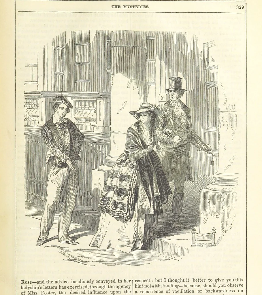 An illustration from The Mysteries of the Court of London ... With ... illustrations, 1849, leaf 345