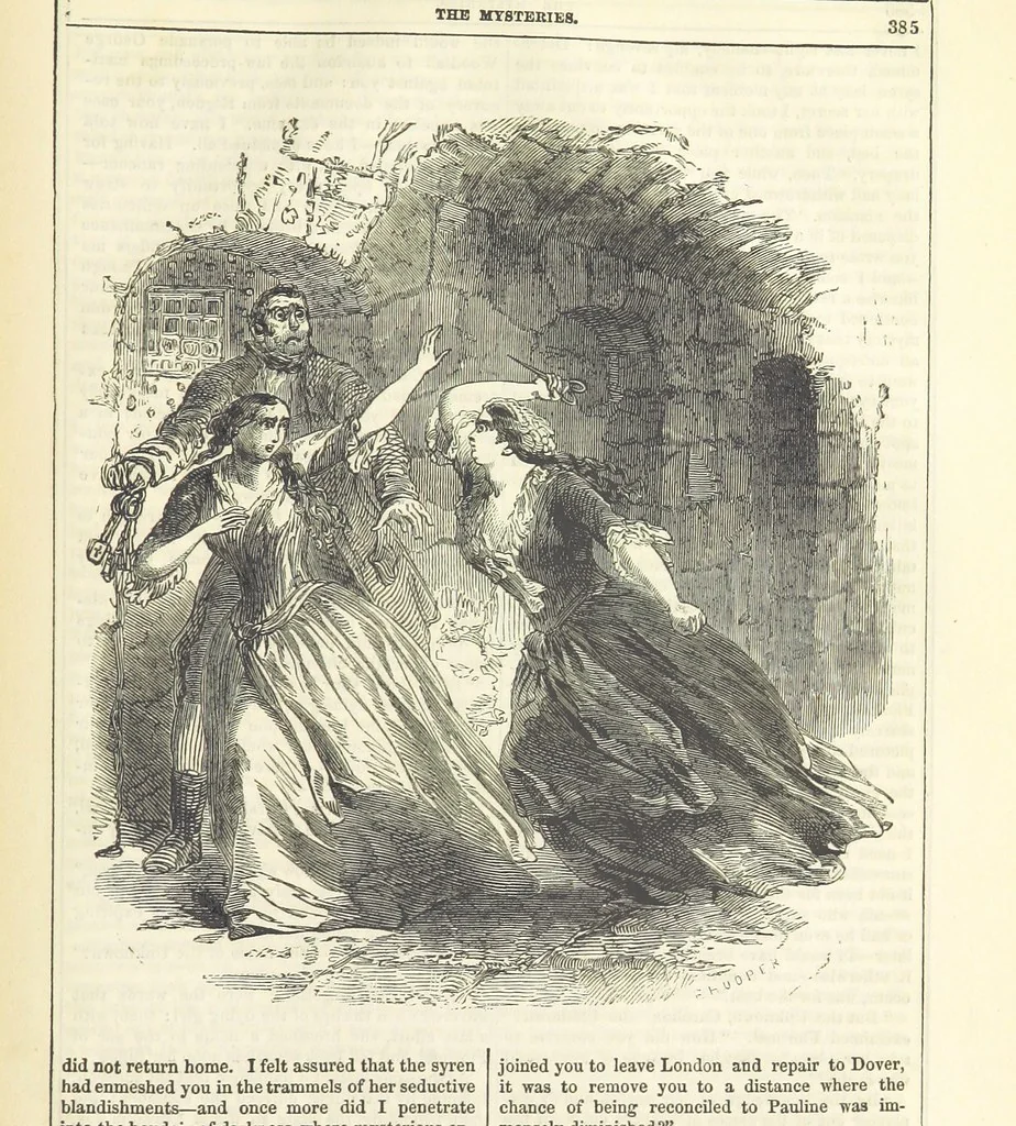 An illustration from The Mysteries of the Court of London ... With ... illustrations, 1849, leaf 401