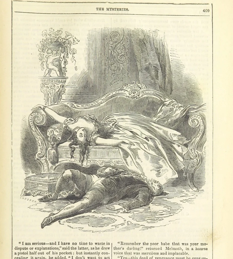 An illustration from The Mysteries of the Court of London ... With ... illustrations, 1849, leaf 425