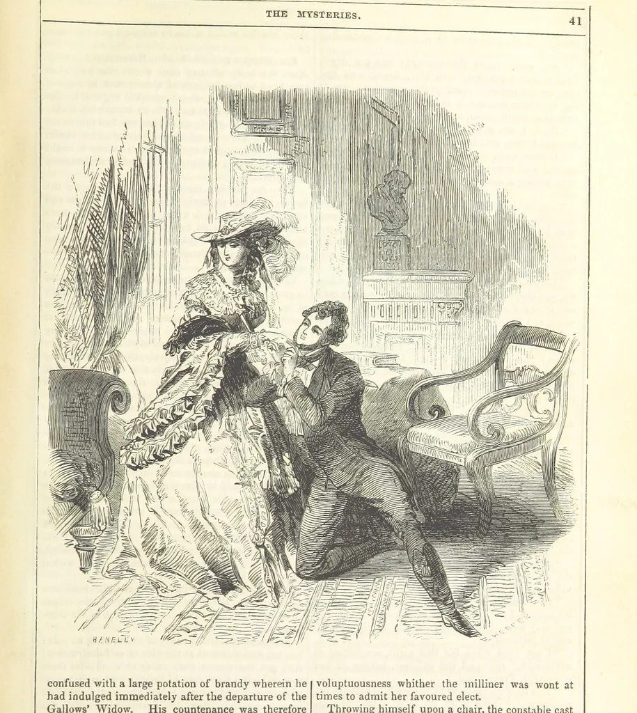 An illustration from The Mysteries of the Court of London ... With ... illustrations, 1849, leaf 57