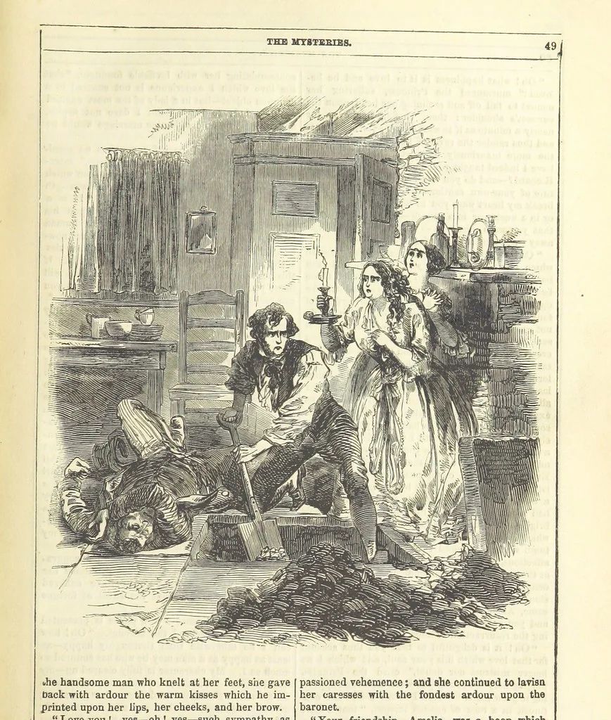 An illustration from The Mysteries of the Court of London ... With ... illustrations, 1849, leaf 65