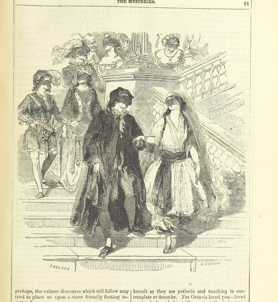 An illustration from The Mysteries of the Court of London ... With ... illustrations, 1849, leaf 97