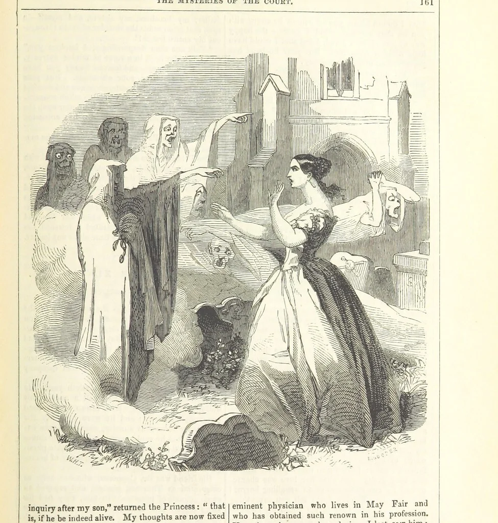 An illustration from The Mysteries of the Court of London ... With ... illustrations, 1849, leaf 177