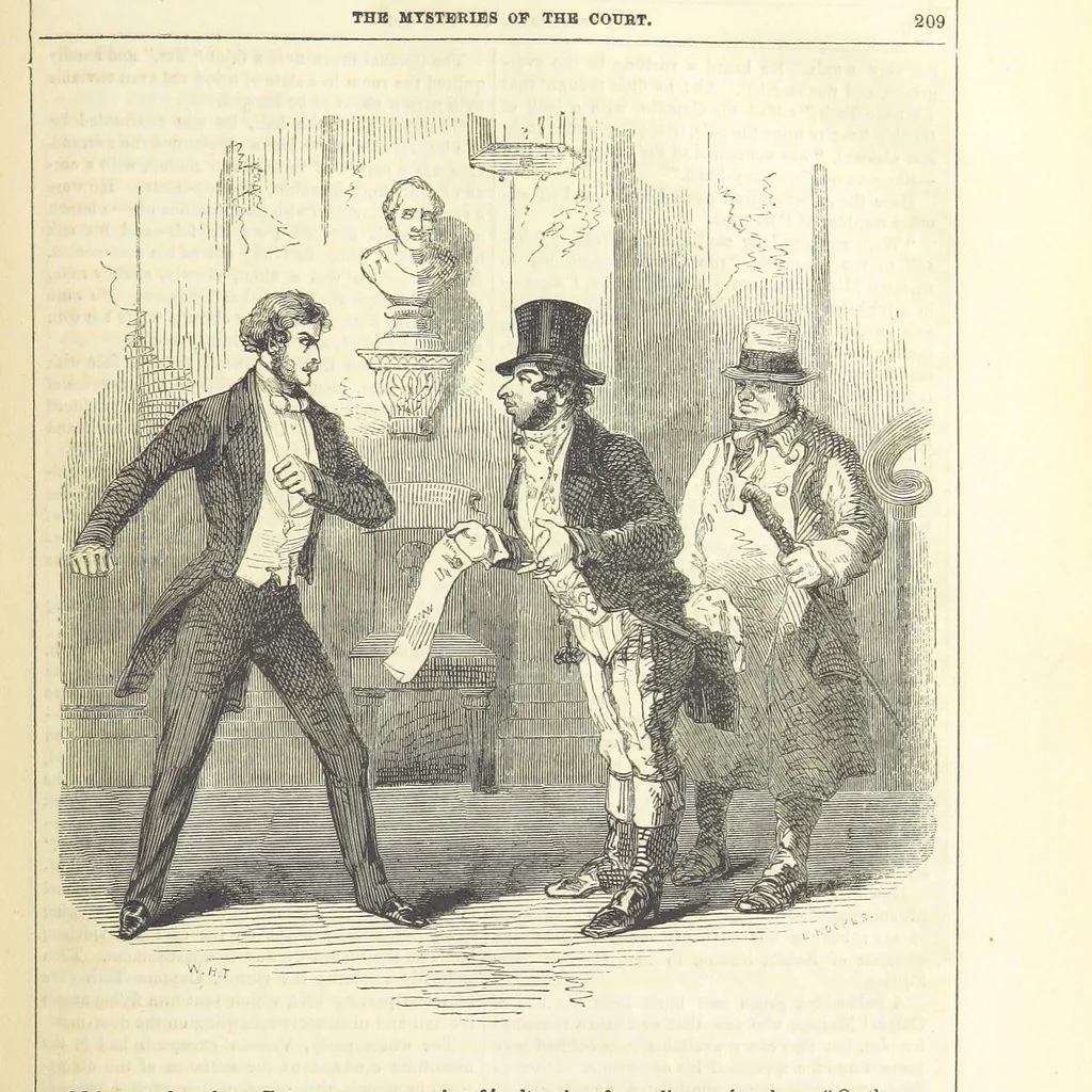 An illustration from The Mysteries of the Court of London ... With ... illustrations, 1849, leaf 225