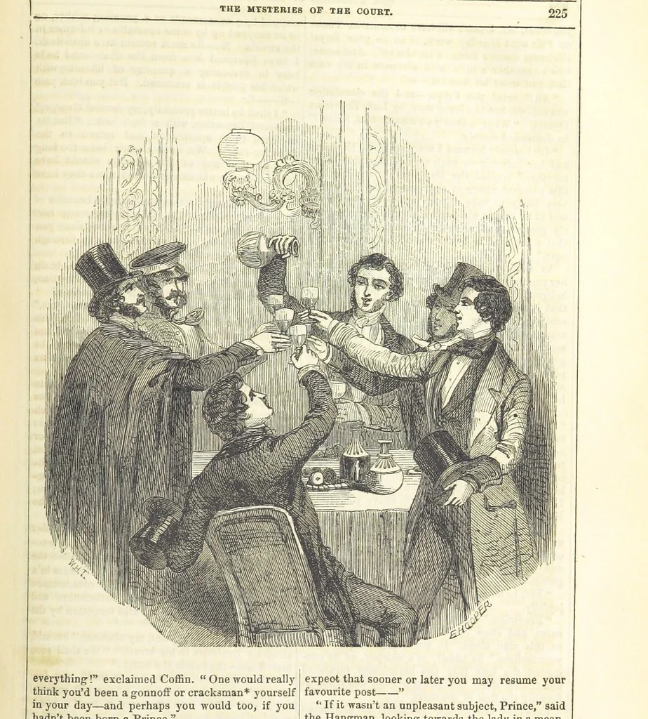 An illustration from The Mysteries of the Court of London ... With ... illustrations, 1849, leaf 241