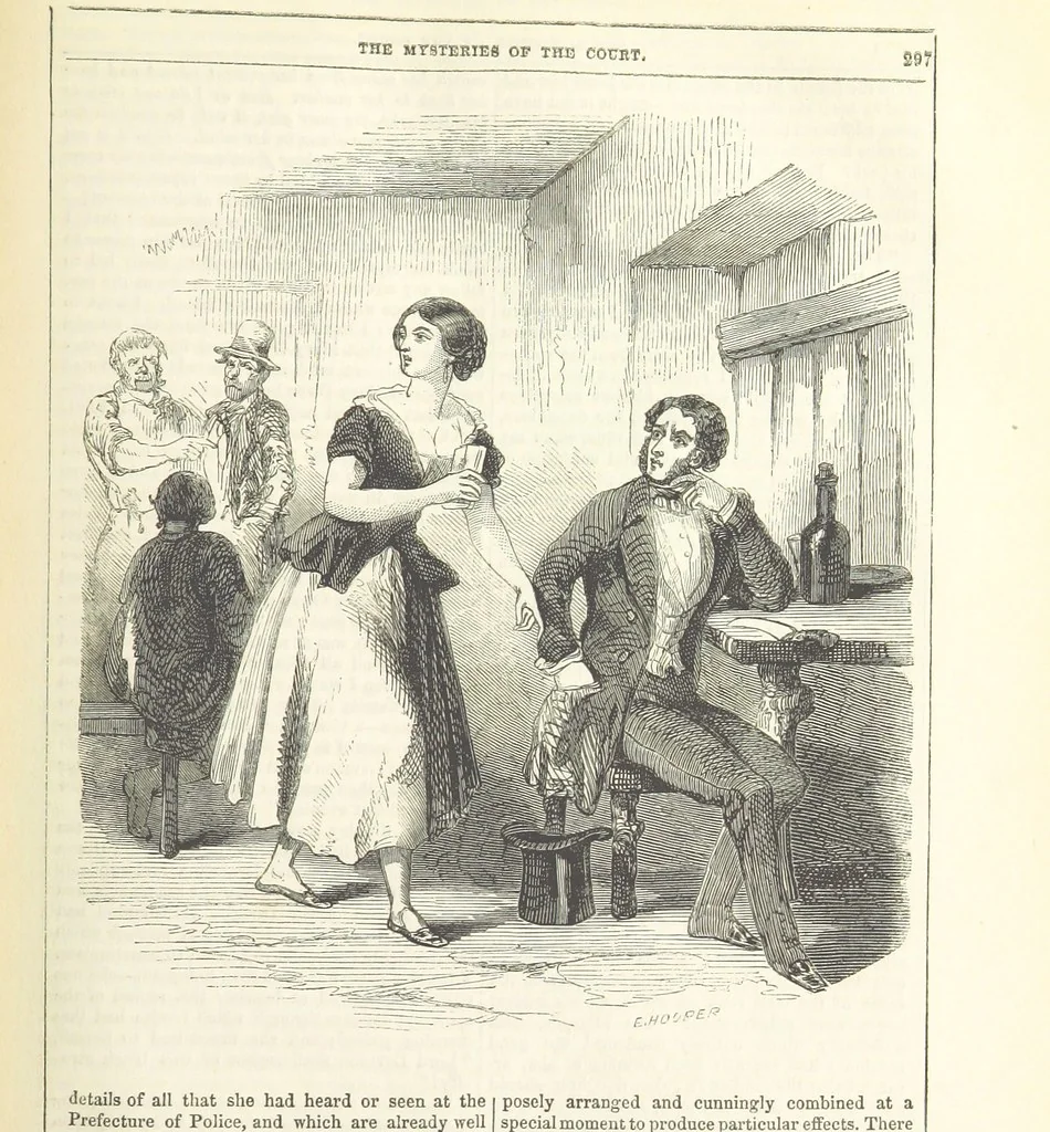 An illustration from The Mysteries of the Court of London ... With ... illustrations, 1849, leaf 313