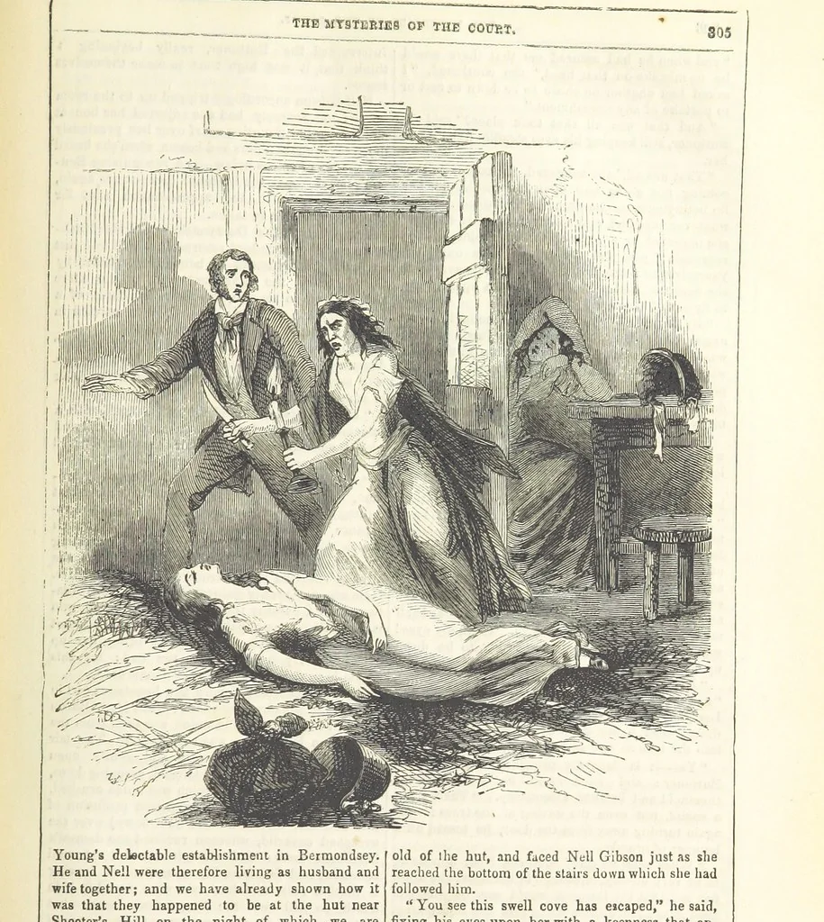 An illustration from The Mysteries of the Court of London ... With ... illustrations, 1849, leaf 321