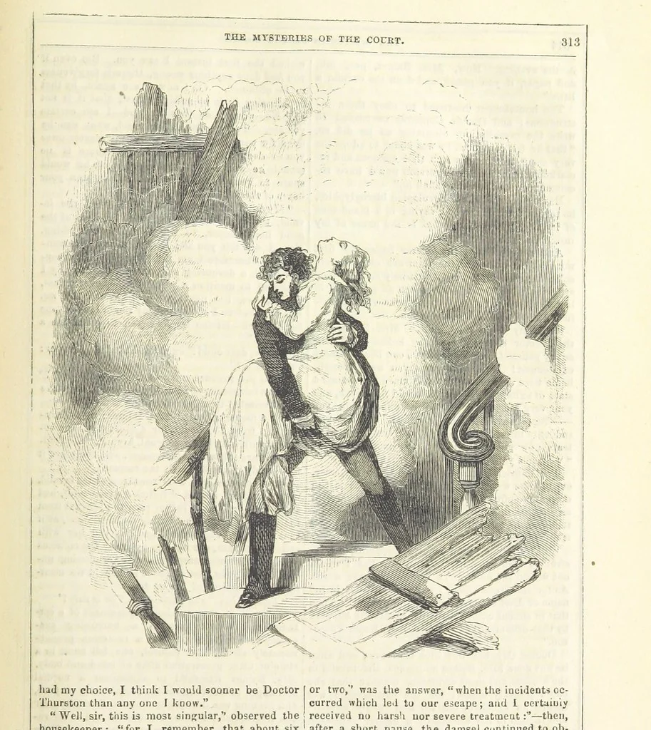 An illustration from The Mysteries of the Court of London ... With ... illustrations, 1849, leaf 329