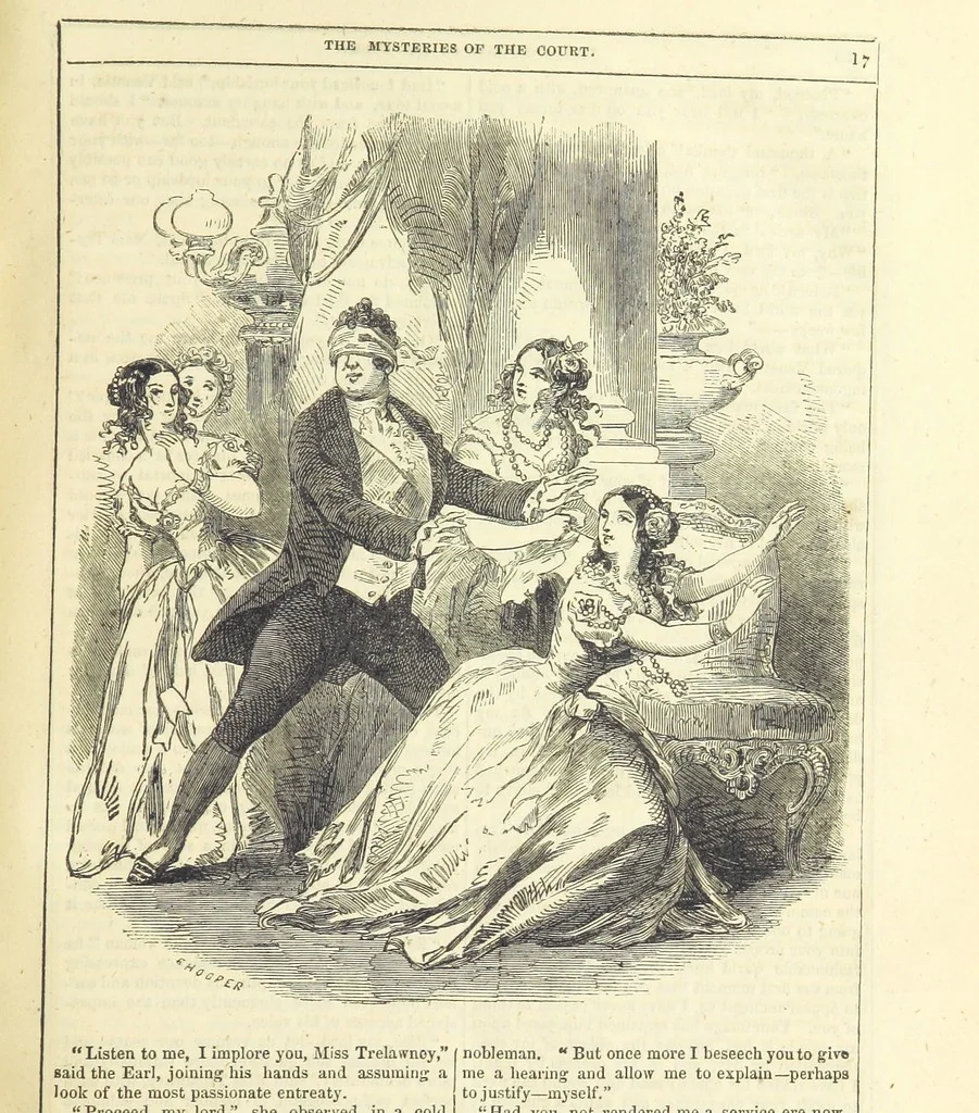 An illustration from The Mysteries of the Court of London ... With ... illustrations, 1849, leaf 33