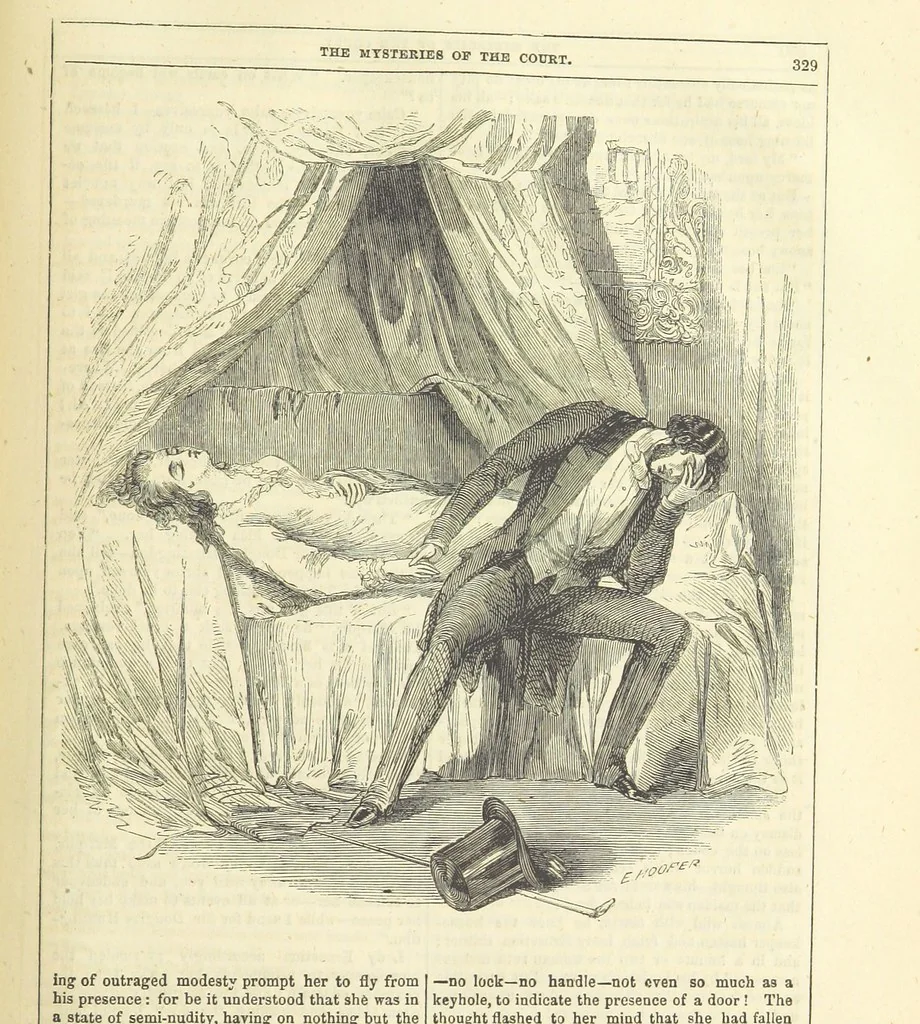 An illustration from The Mysteries of the Court of London ... With ... illustrations, 1849, leaf 345