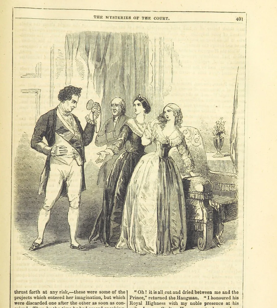 An illustration from The Mysteries of the Court of London ... With ... illustrations, 1849, leaf 417