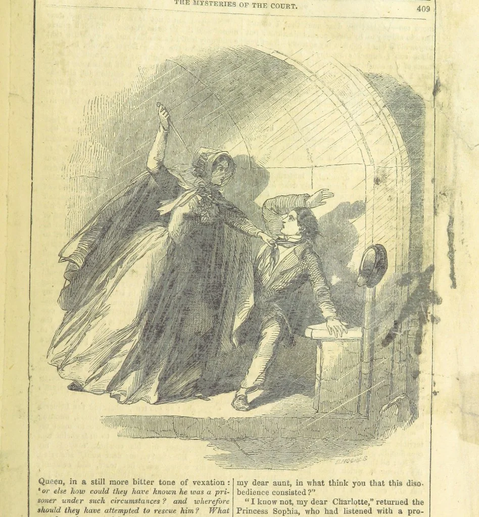 An illustration from The Mysteries of the Court of London ... With ... illustrations, 1849, leaf 425