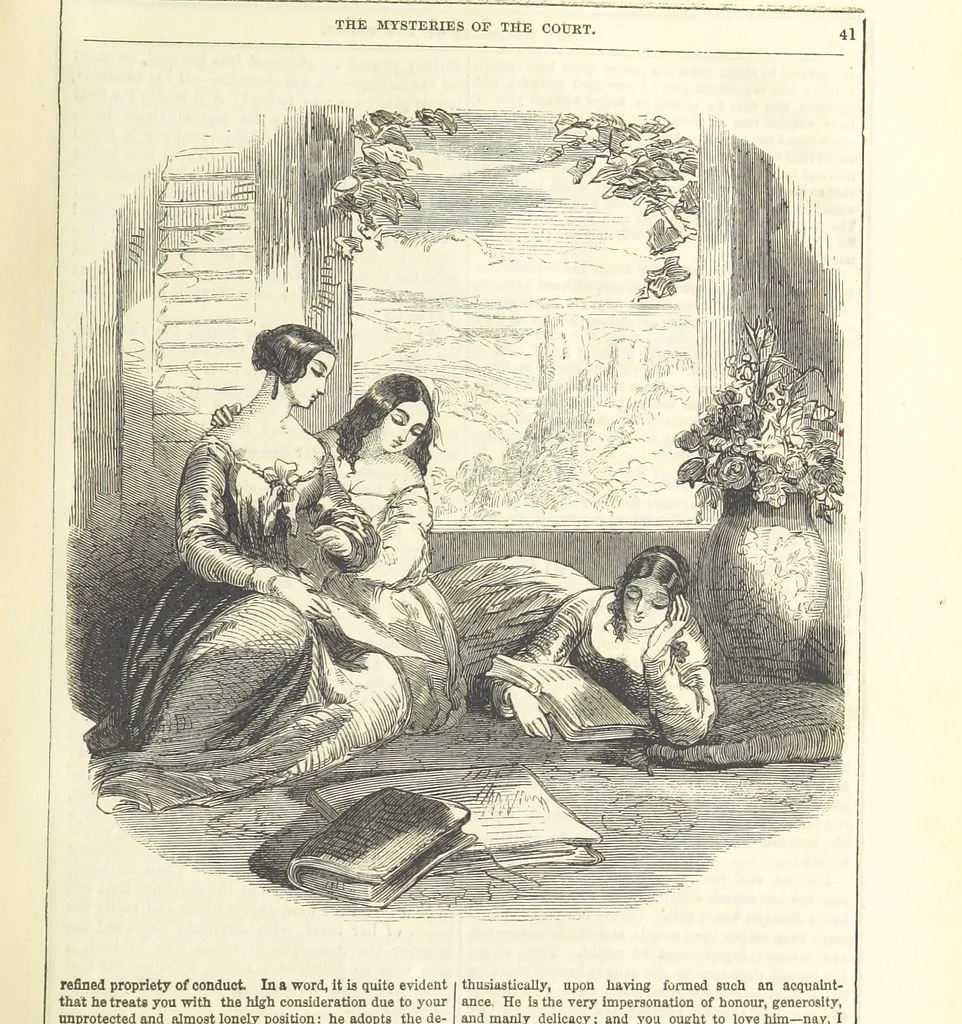 An illustration from The Mysteries of the Court of London ... With ... illustrations, 1849, leaf 57