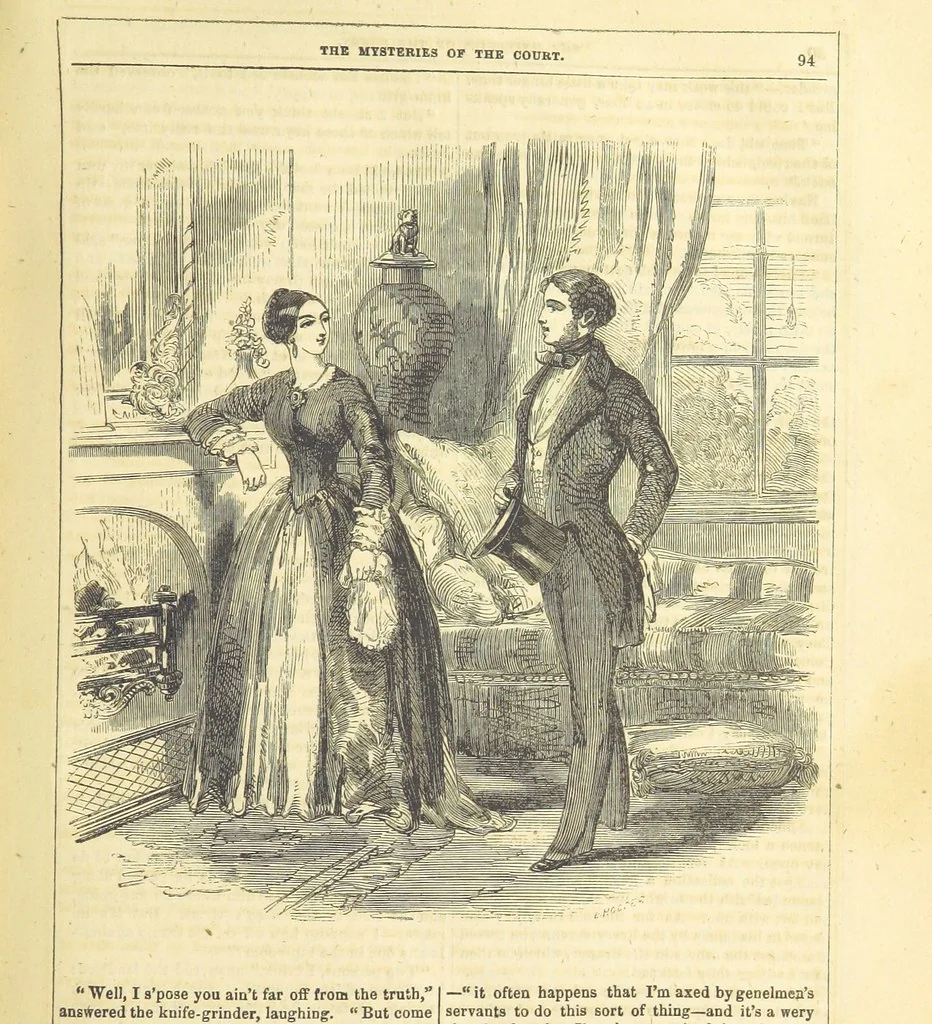 An illustration from The Mysteries of the Court of London ... With ... illustrations, 1849, leaf 65