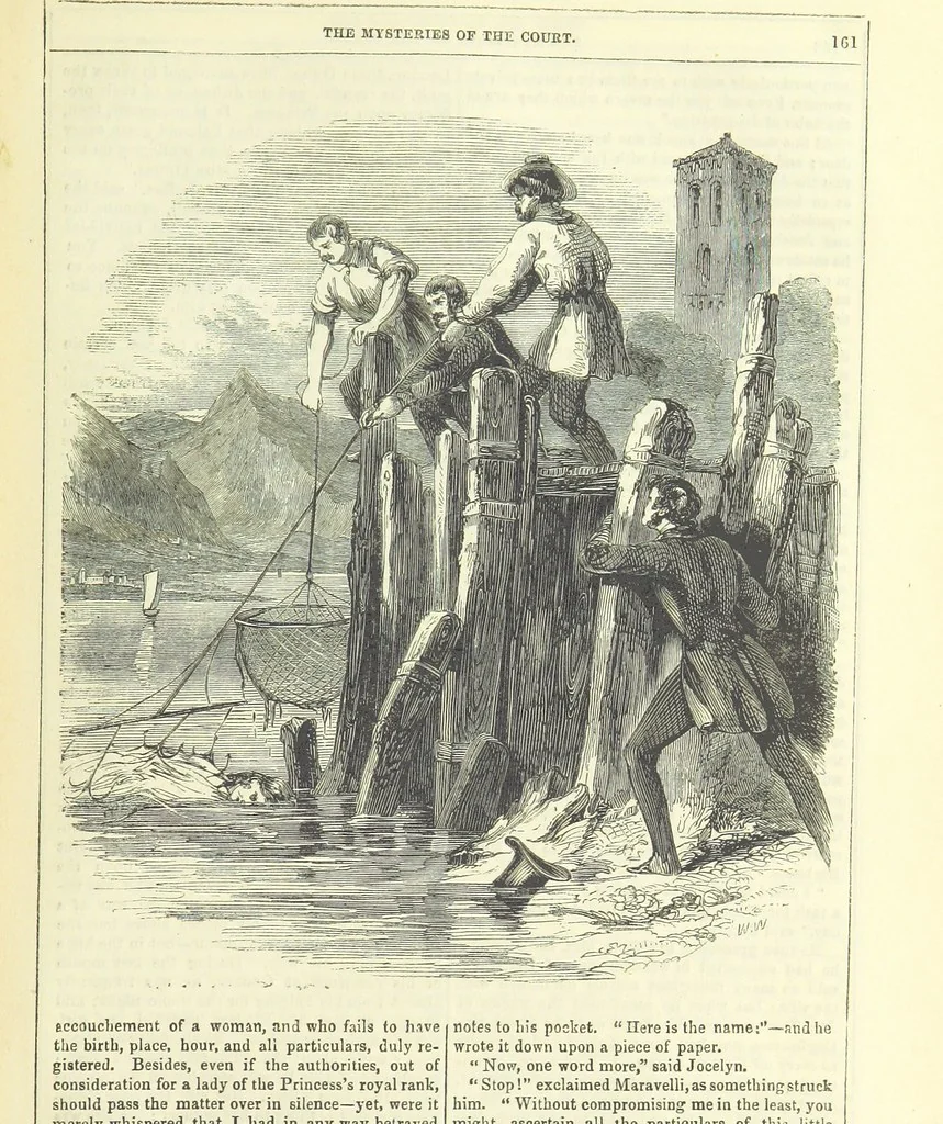 An illustration from The Mysteries of the Court of London ... With ... illustrations, 1849, leaf 177