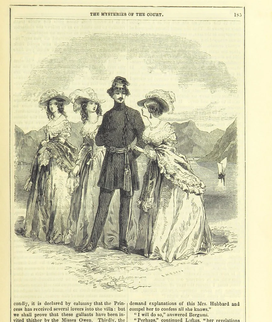 An illustration from The Mysteries of the Court of London ... With ... illustrations, 1849, leaf 201