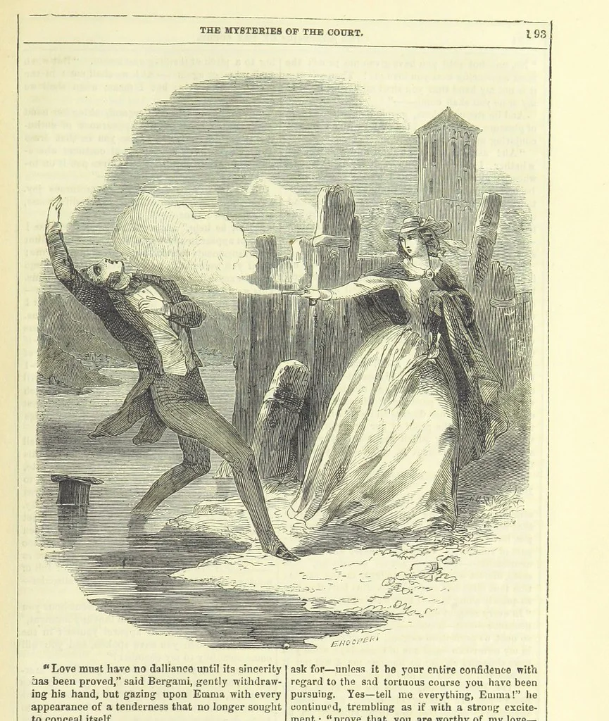 An illustration from The Mysteries of the Court of London ... With ... illustrations, 1849, leaf 209