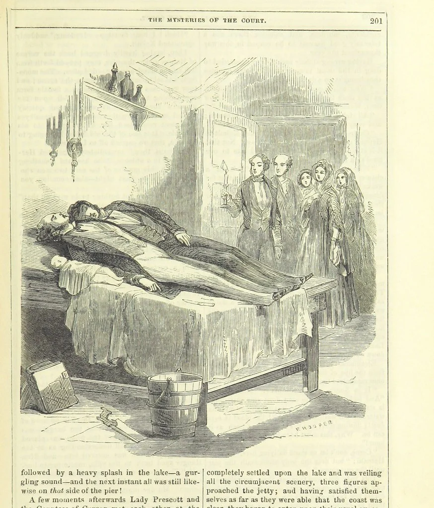 An illustration from The Mysteries of the Court of London ... With ... illustrations, 1849, leaf 217