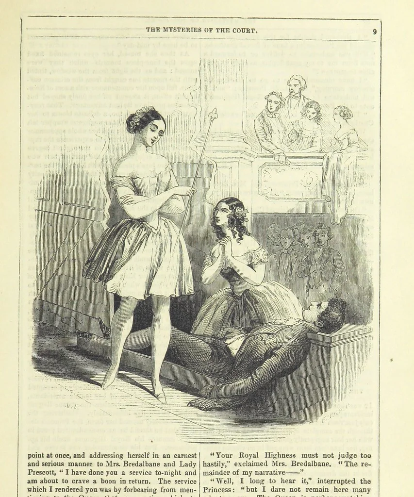 An illustration from The Mysteries of the Court of London ... With ... illustrations, 1849, leaf 25