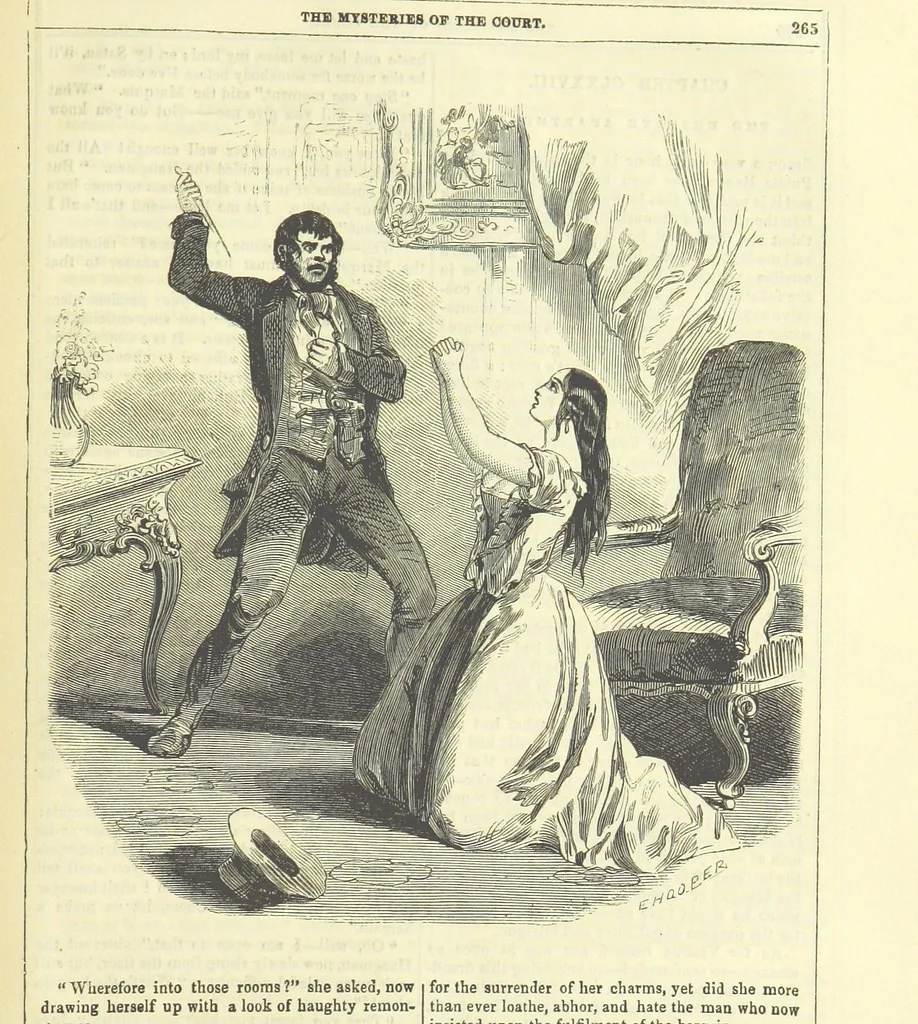 An illustration from The Mysteries of the Court of London ... With ... illustrations, 1849, leaf 281