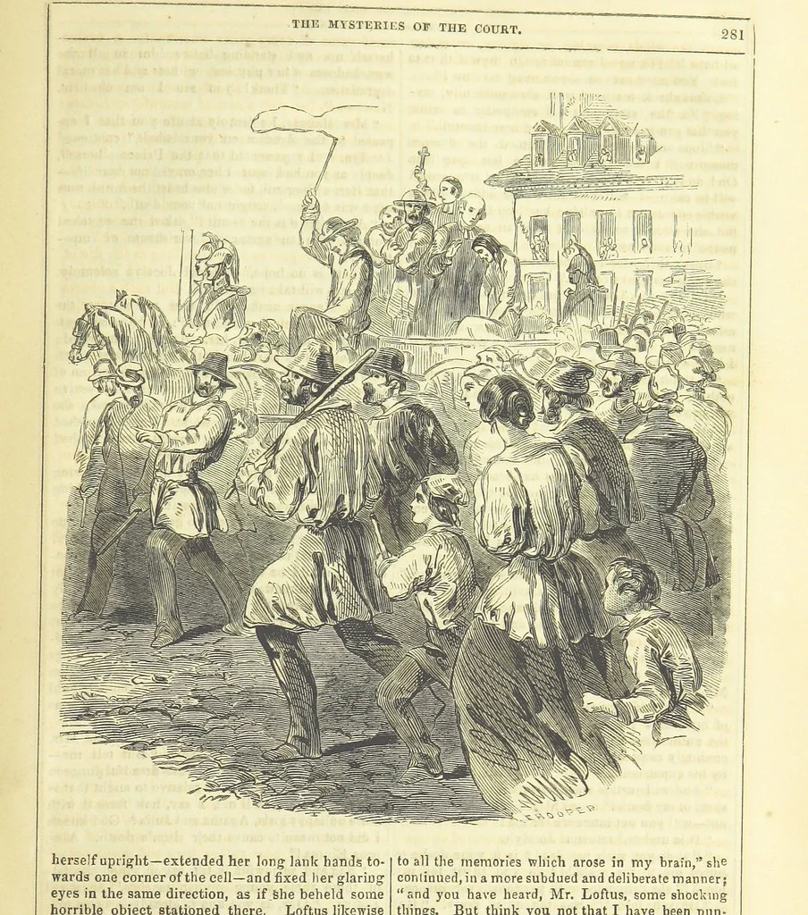 An illustration from The Mysteries of the Court of London ... With ... illustrations, 1849, leaf 297