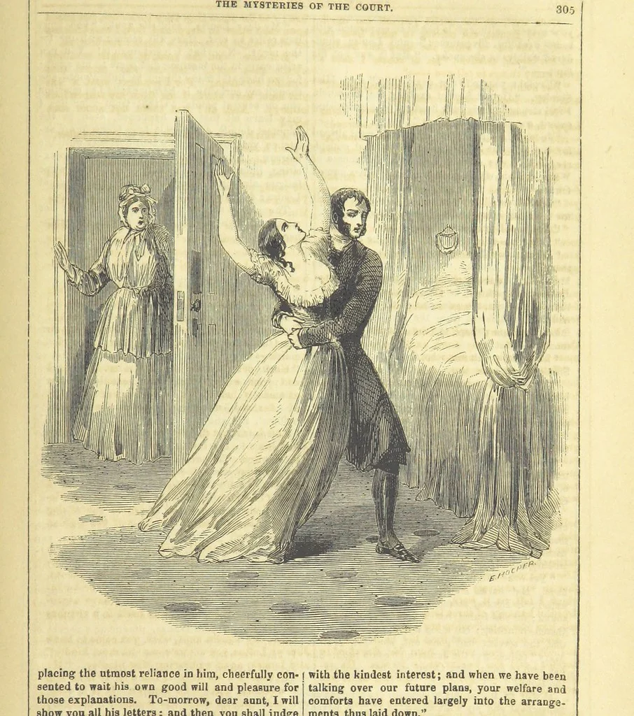 An illustration from The Mysteries of the Court of London ... With ... illustrations, 1849, leaf 321
