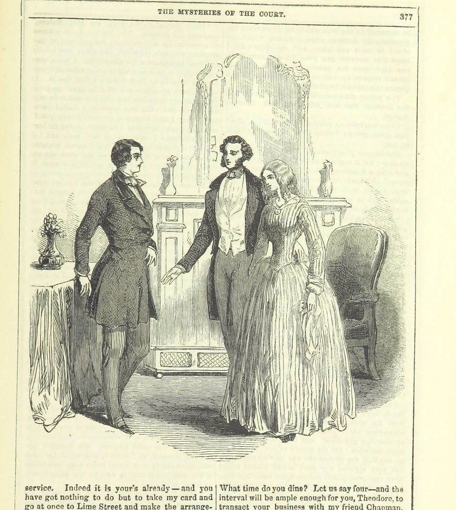 An illustration from The Mysteries of the Court of London ... With ... illustrations, 1849, leaf 393