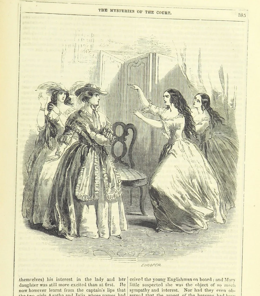 An illustration from The Mysteries of the Court of London ... With ... illustrations, 1849, leaf 401