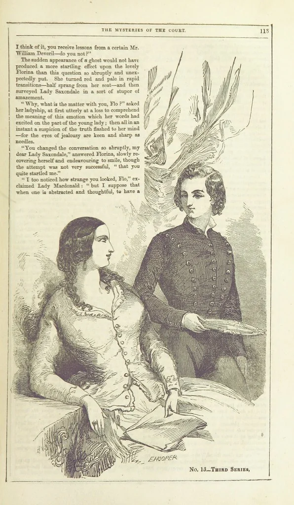 An illustration from The Mysteries of the Court of London ... With ... illustrations, 1849, leaf 129