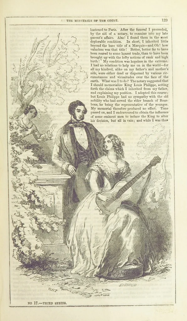 An illustration from The Mysteries of the Court of London ... With ... illustrations, 1849, leaf 145