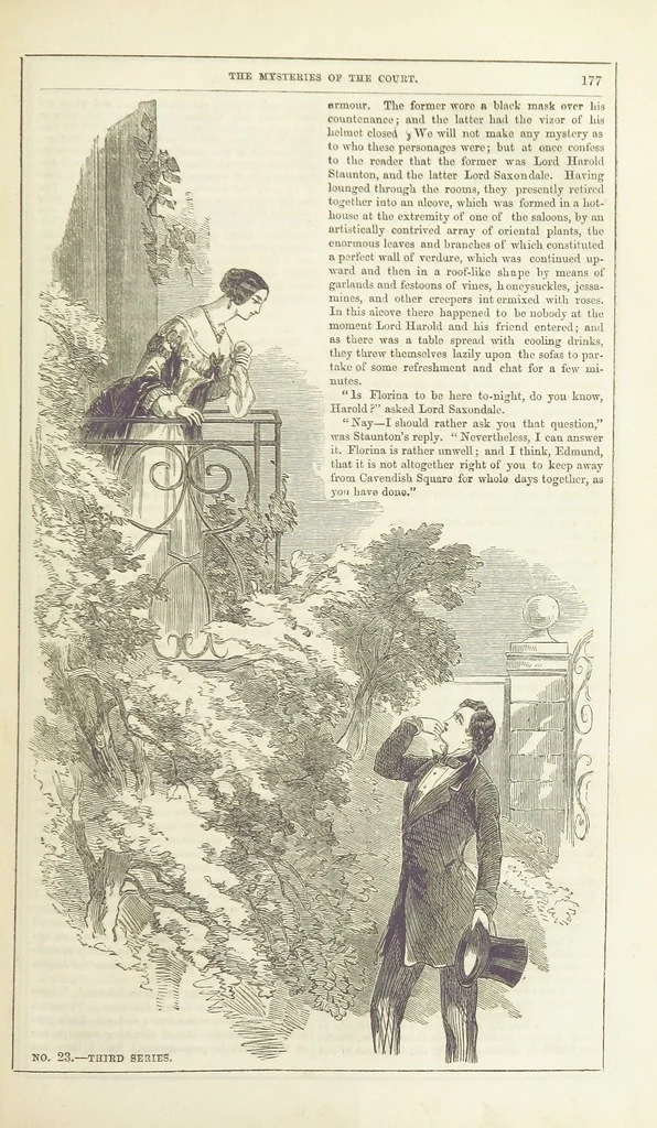 An illustration from The Mysteries of the Court of London ... With ... illustrations, 1849, leaf 193