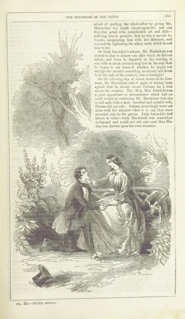 An illustration from The Mysteries of the Court of London ... With ... illustrations, 1849, leaf 321