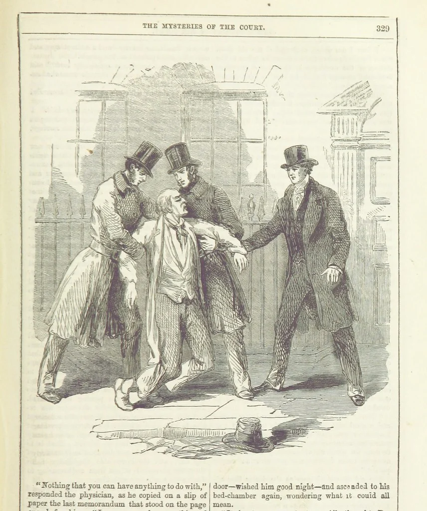 An illustration from The Mysteries of the Court of London ... With ... illustrations, 1849, leaf 345