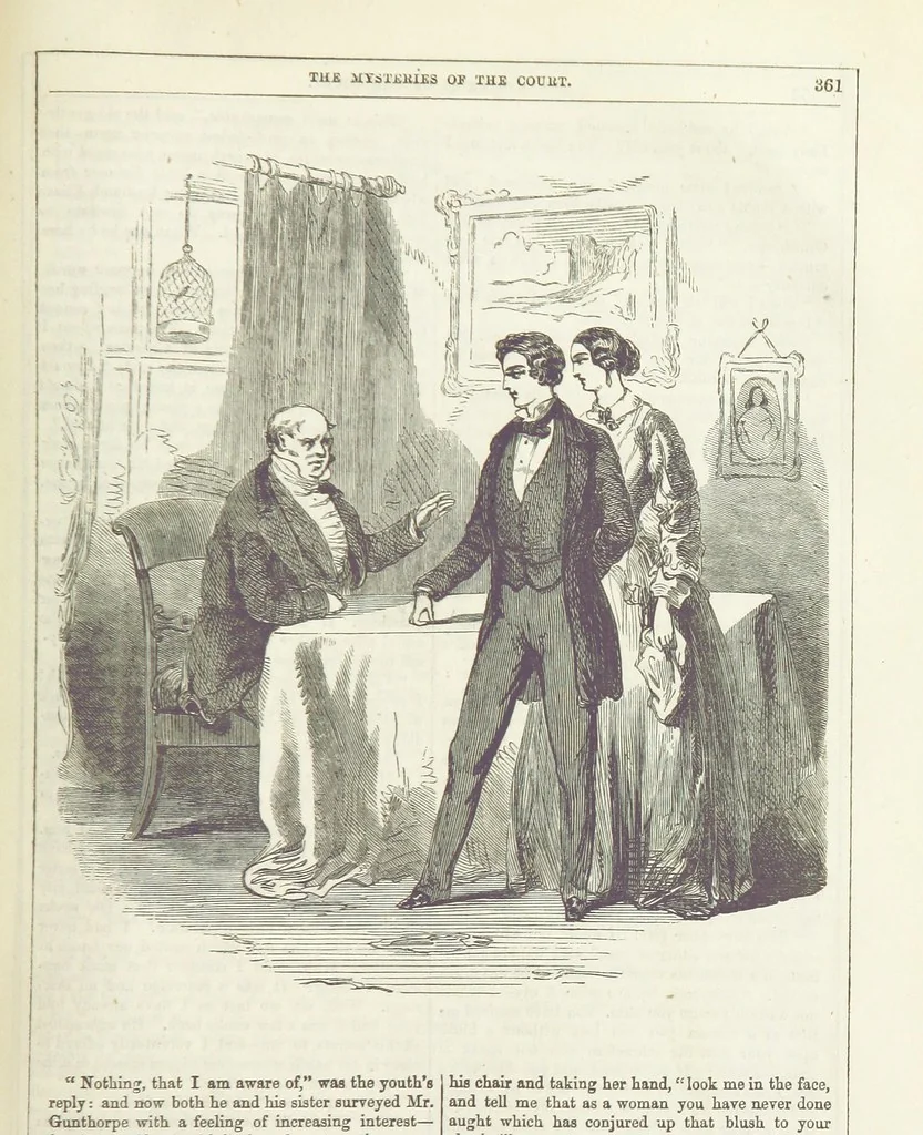 An illustration from The Mysteries of the Court of London ... With ... illustrations, 1849, leaf 377