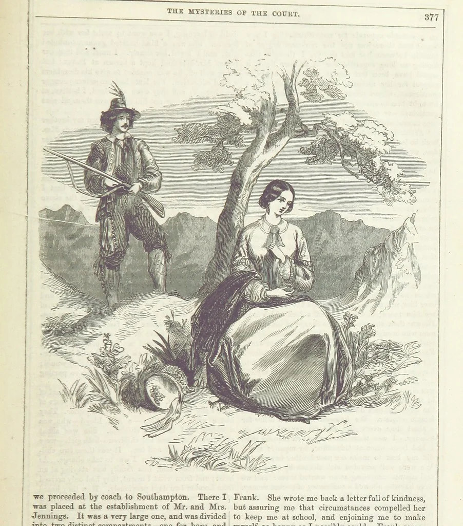An illustration from The Mysteries of the Court of London ... With ... illustrations, 1849, leaf 393
