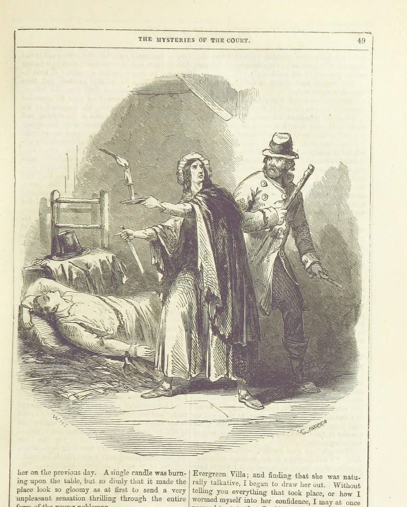 An illustration from The Mysteries of the Court of London ... With ... illustrations, 1849, leaf 65