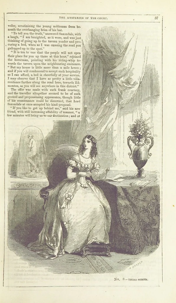An illustration from The Mysteries of the Court of London ... With ... illustrations, 1849, leaf 73