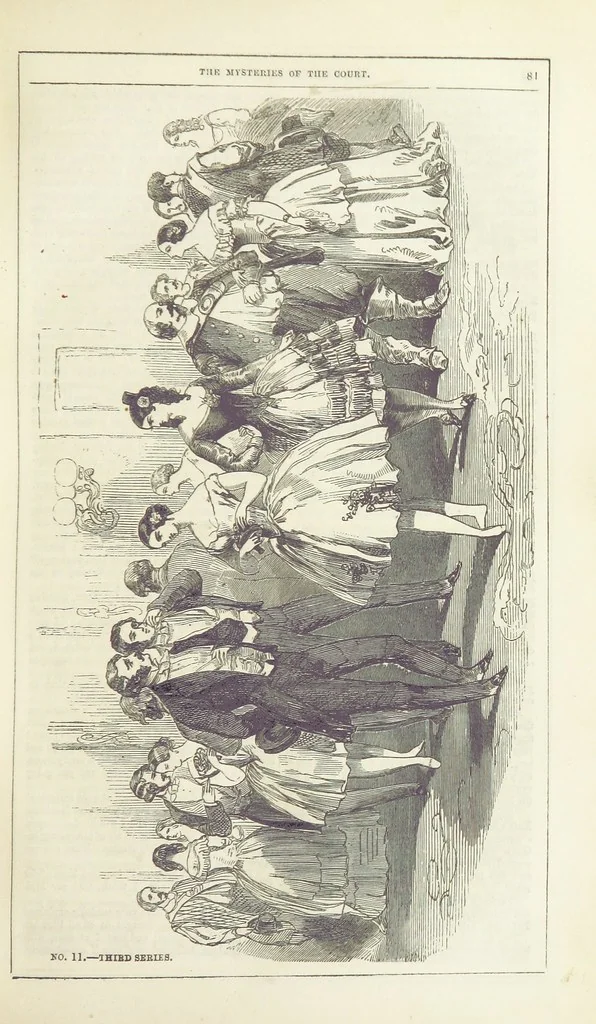 An illustration from The Mysteries of the Court of London ... With ... illustrations, 1849, leaf 97