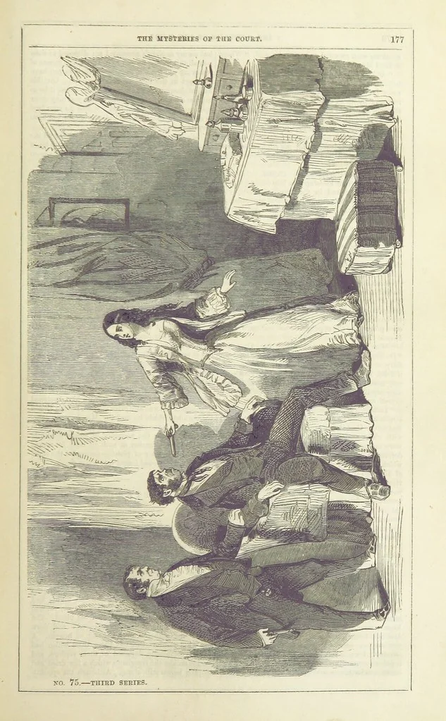 An illustration from The Mysteries of the Court of London ... With ... illustrations, 1849, leaf 193