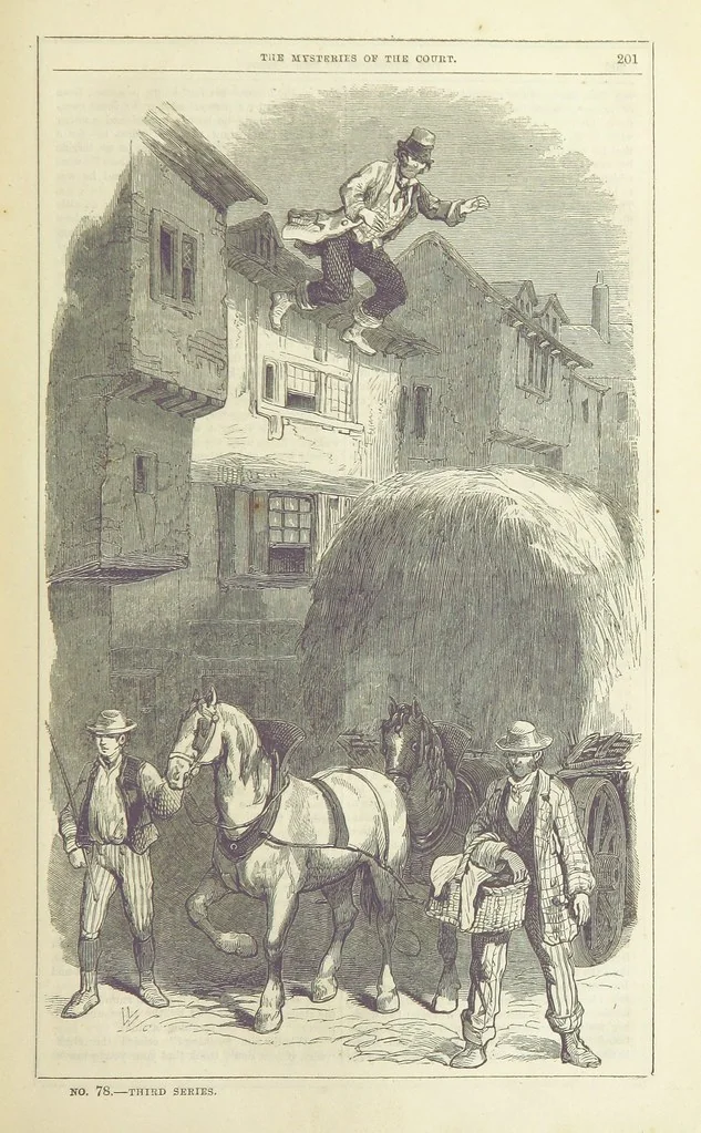 An illustration from The Mysteries of the Court of London ... With ... illustrations, 1849, leaf 217