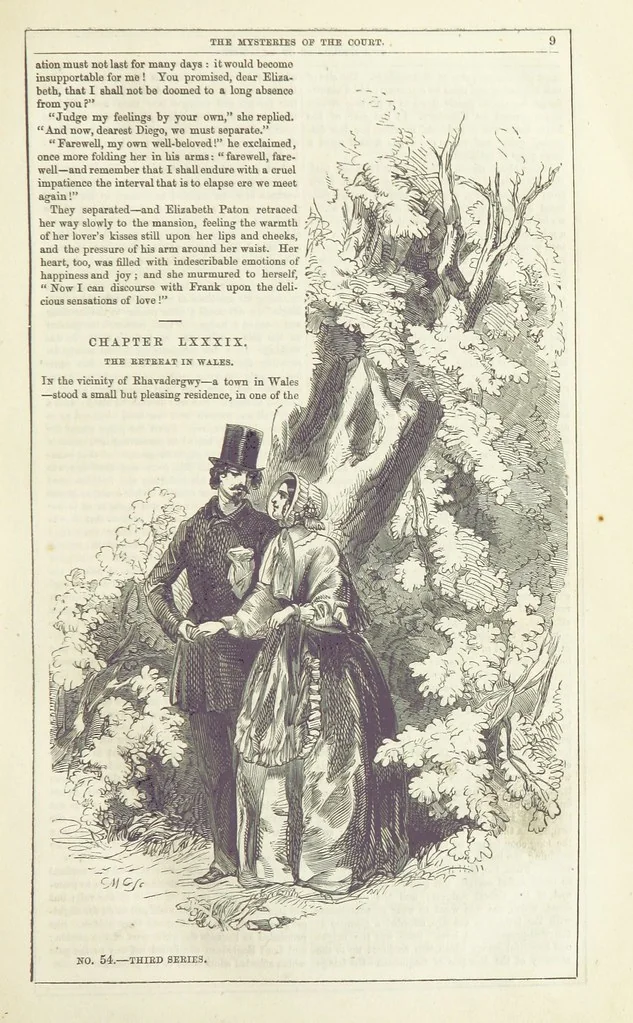 An illustration from The Mysteries of the Court of London ... With ... illustrations, 1849, leaf 25
