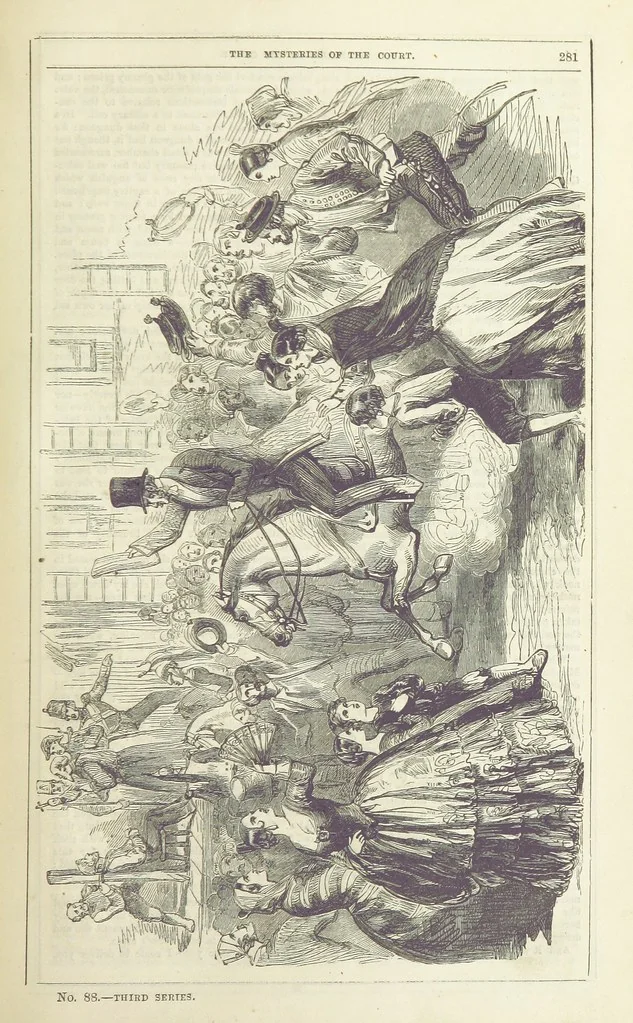 An illustration from The Mysteries of the Court of London ... With ... illustrations, 1849, leaf 297