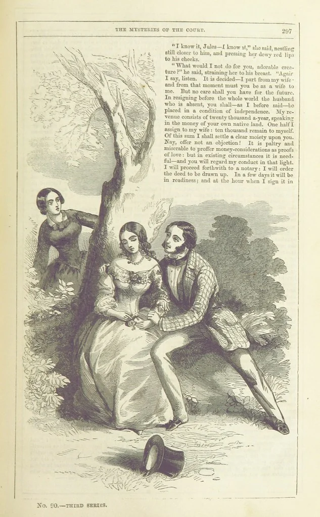 An illustration from The Mysteries of the Court of London ... With ... illustrations, 1849, leaf 313