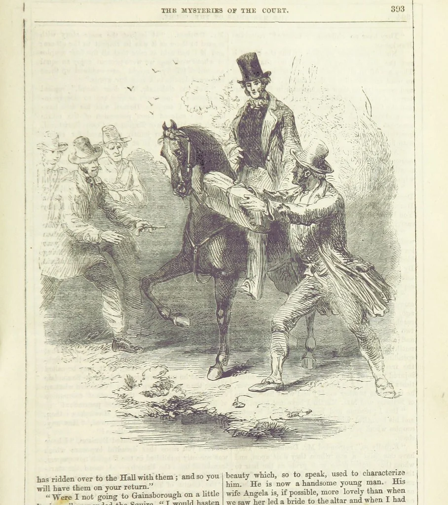 An illustration from The Mysteries of the Court of London ... With ... illustrations, 1849, leaf 409