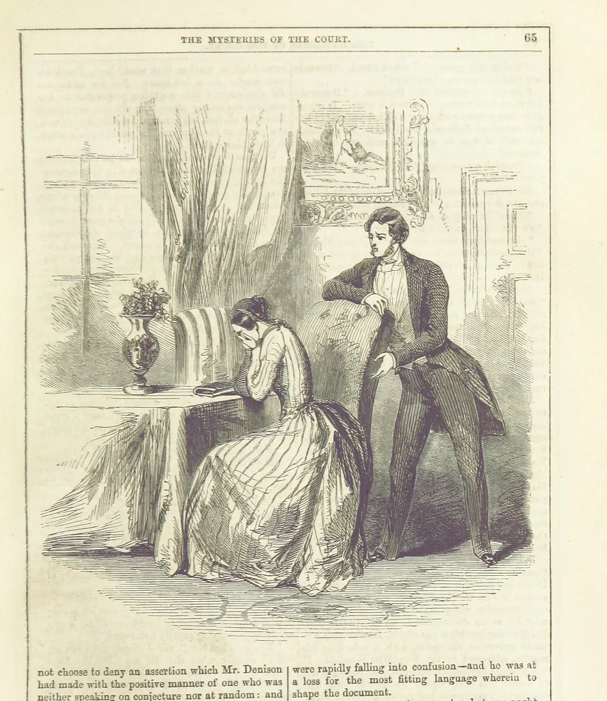 An illustration from The Mysteries of the Court of London ... With ... illustrations, 1849, leaf 81