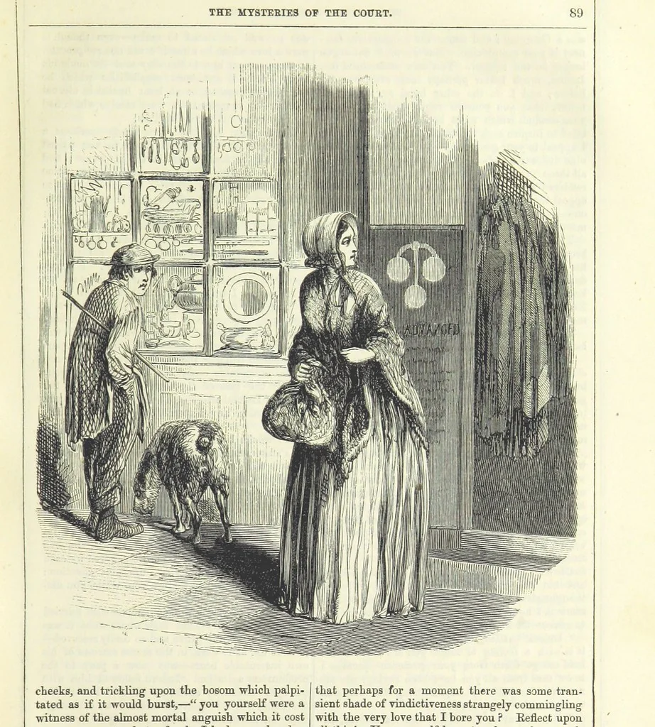 An illustration from The Mysteries of the Court of London ... With ... illustrations, 1849, leaf 105