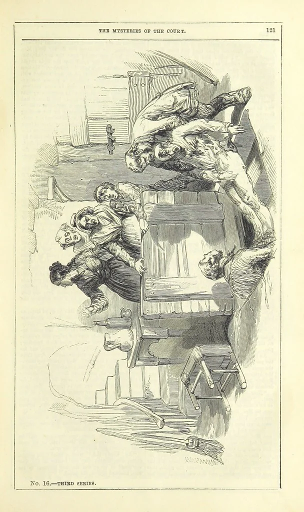 An illustration from The Mysteries of the Court of London ... With ... illustrations, 1849, leaf 137