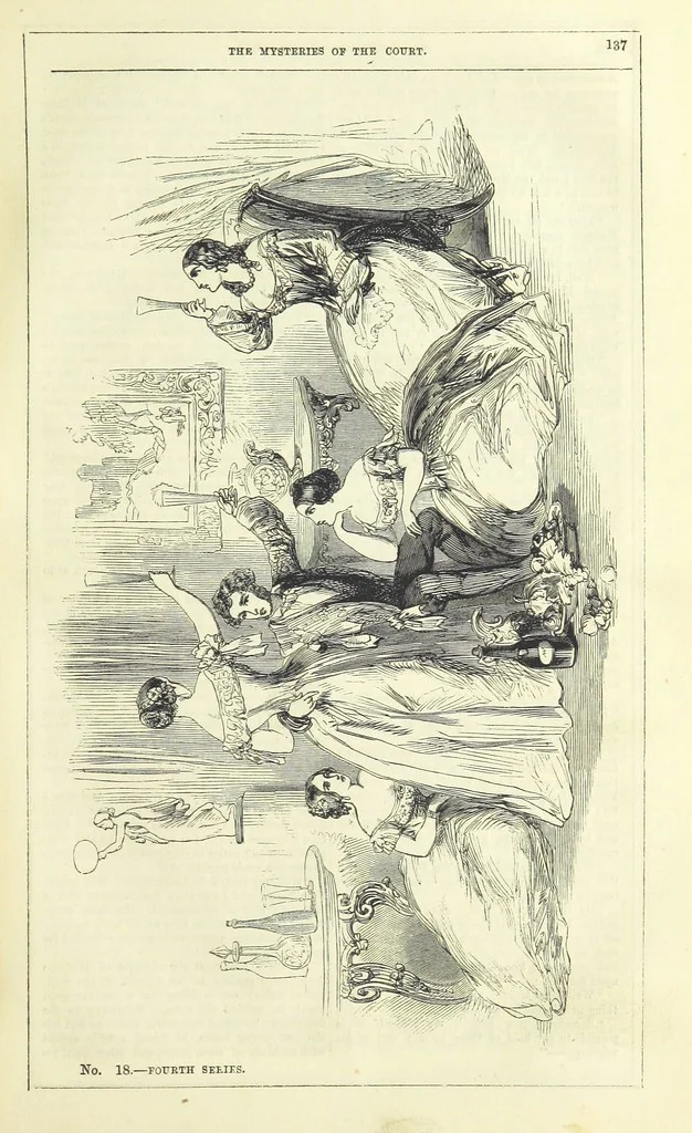 An illustration from The Mysteries of the Court of London ... With ... illustrations, 1849, leaf 153
