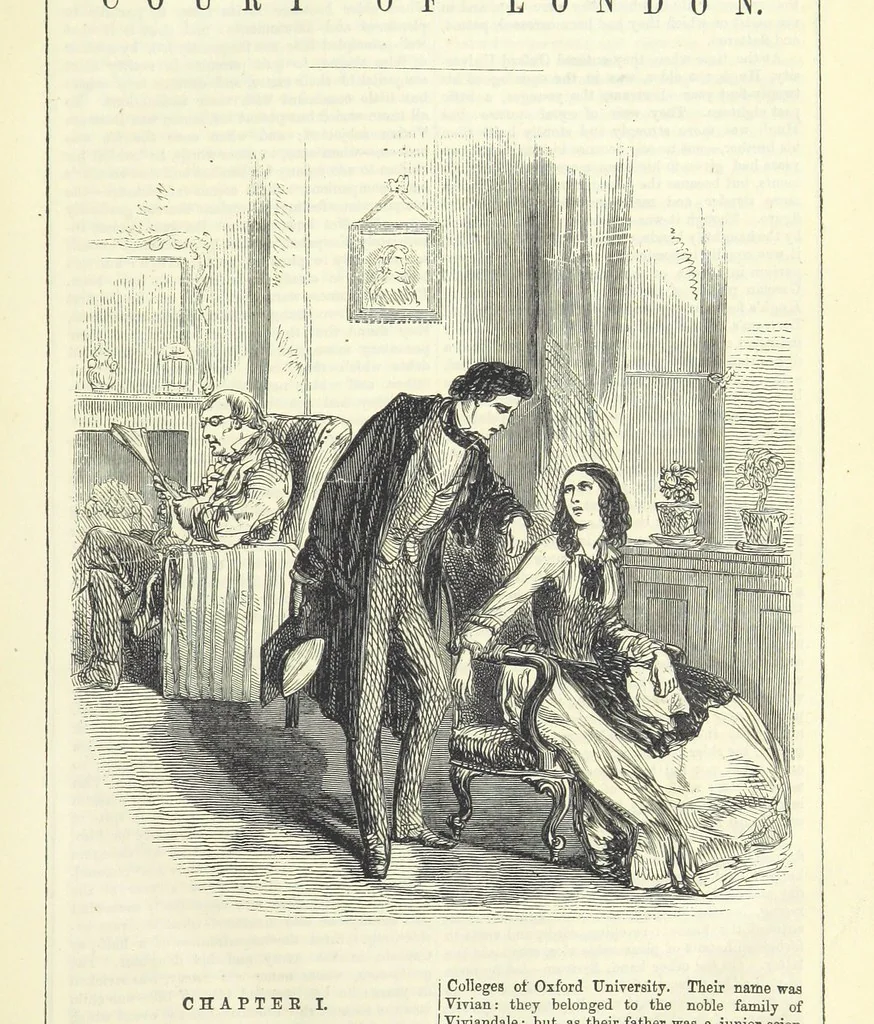 An illustration from The Mysteries of the Court of London ... With ... illustrations, 1849, leaf 17